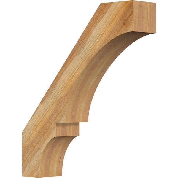 Ekena Millwork 6"W x 26"D x 30"H Balboa Rough Sawn Knee Brace, Western Red Cedar BRC06X26X30BOA00RWR - main